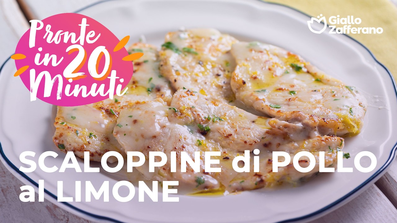 SCALOPPINE di POLLO al LIMONE - tenere e profumate🍋