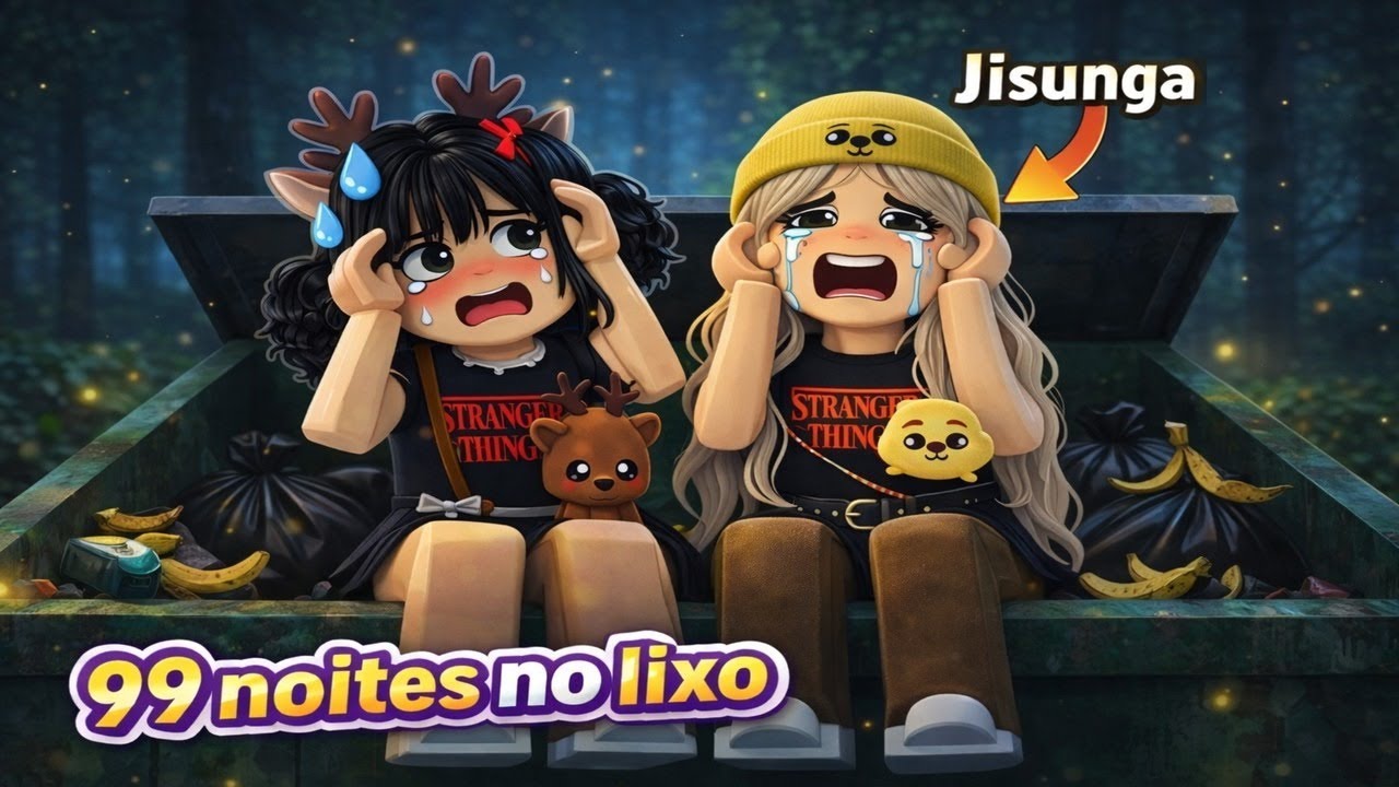 MORAMOS NA LIXEIRA POR 99 NOITES NO ROBLOX 😳