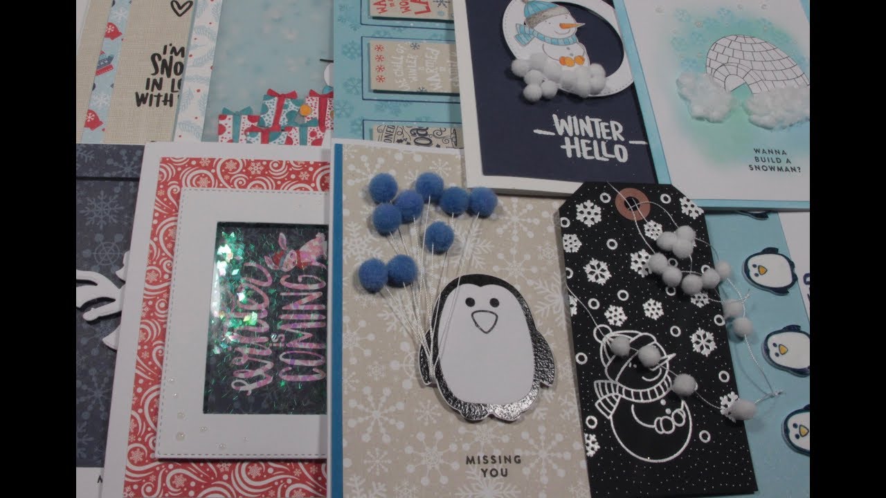 10 Cards 1 Kit - Simon Says Stamp Jan 2019 - Snow Much