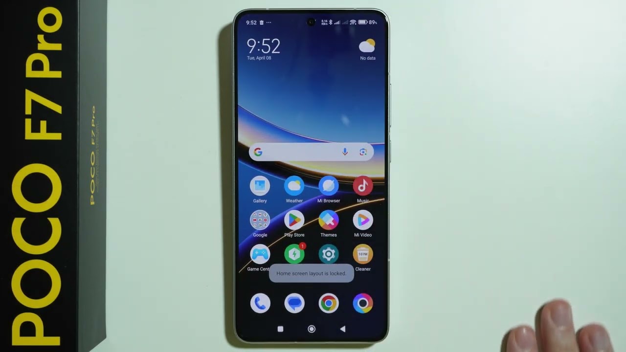 POCO F7 Pro: How to Lock Home Screen Layout