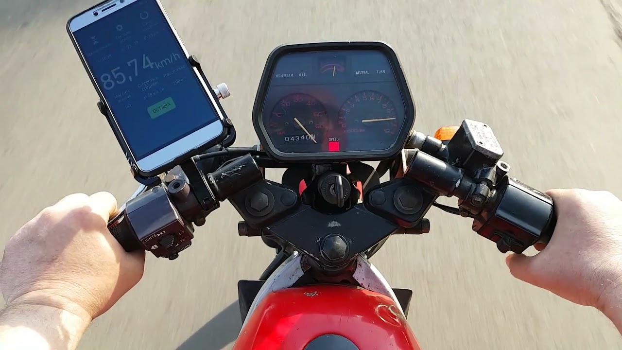 Замер максимальной скорости Suzuki Wolf 50 по GPS