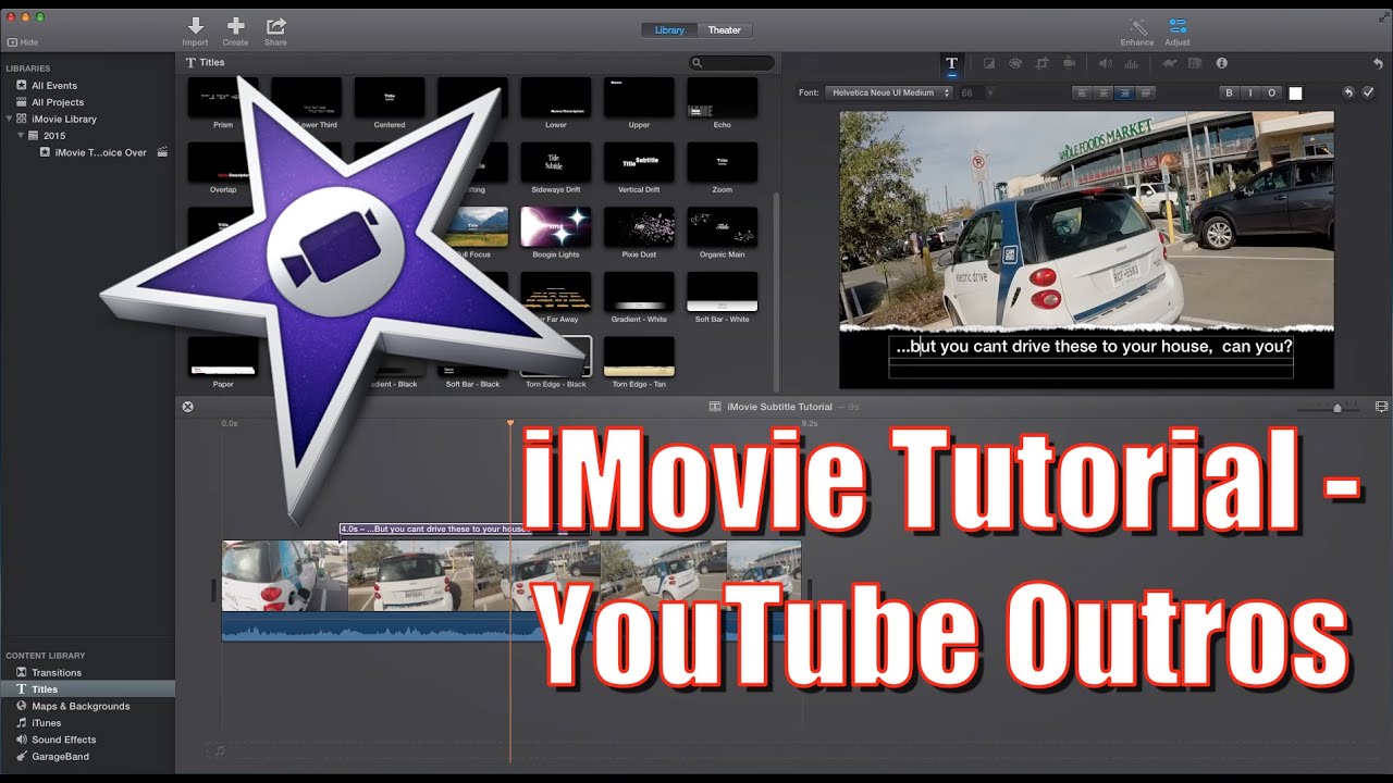 How To Make a YouTube Outro with iMovie 2015