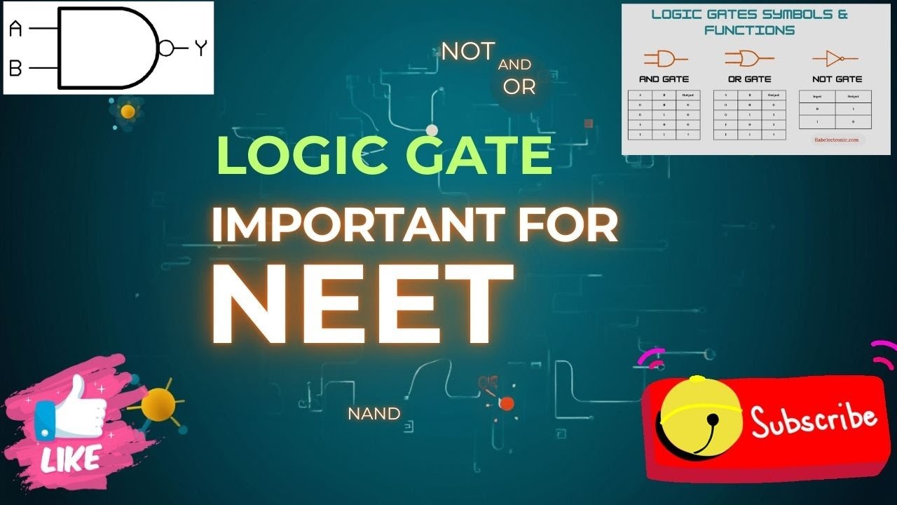 Logic Gate one shot easy explanation class 12 physics neet important topics