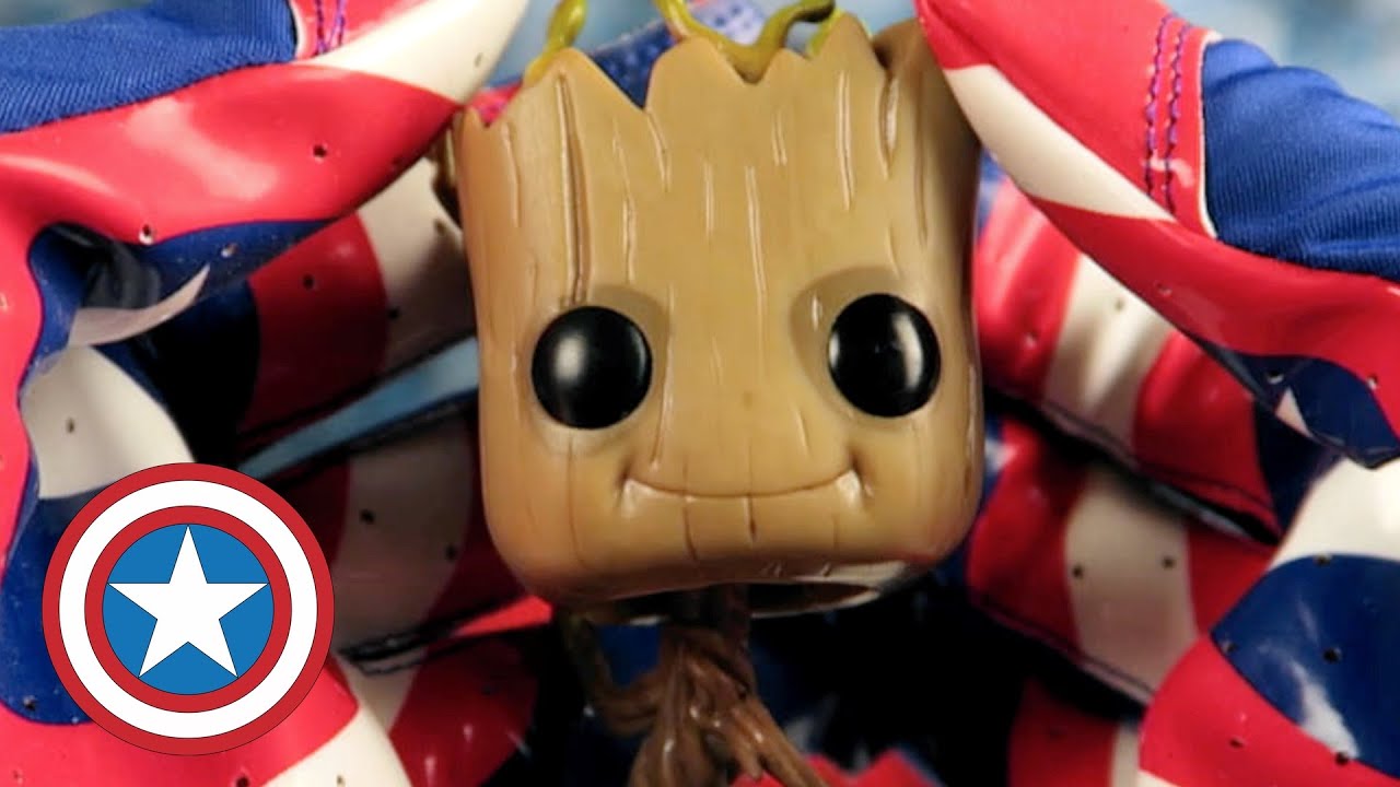 Dancing Groot Bobble Action Figure Unboxing, Build, and Play! Funko POP! Marvel