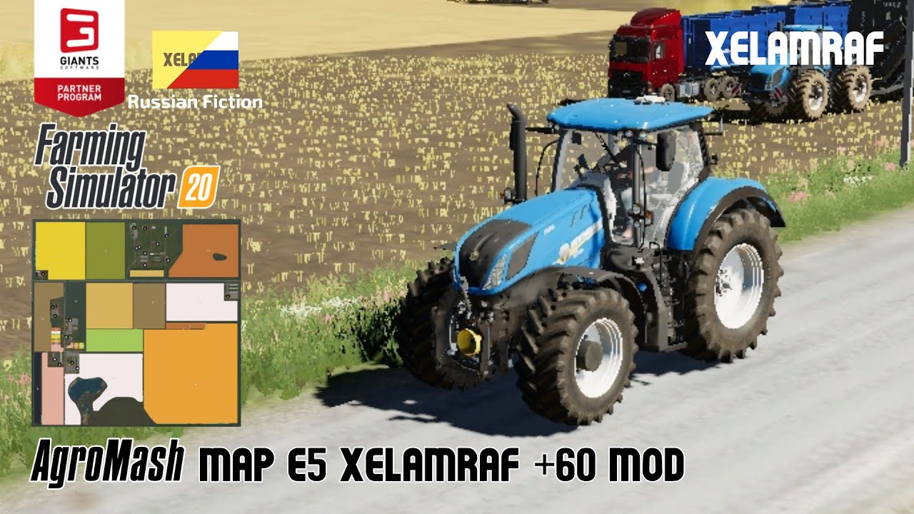 Farming Simulator 20 Mod +60 Vehicles Map AgroMash | Map tour | Russian Fiction | MEGA