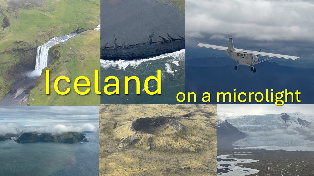 Iceland on a microlight