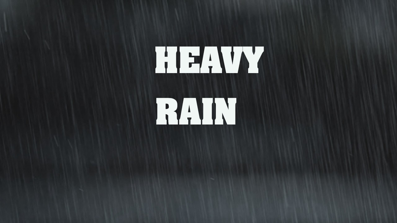 Heavy Rain for Deep Sleep (8 Hours) | Dark Screen Rain Sounds