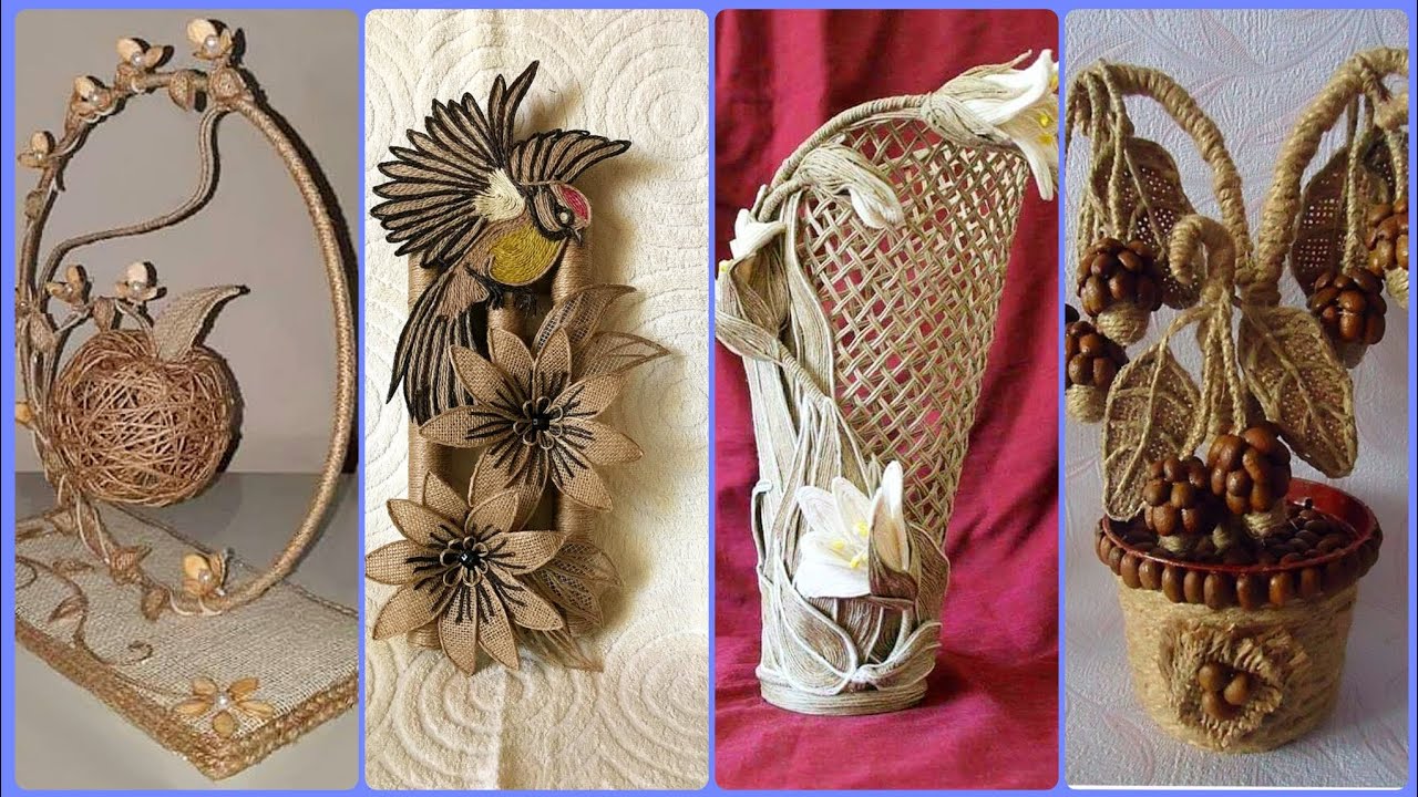 Top DIY Jute Craft Ideas for Home Decor | Handmade Wall Hanging, Basket & Decorative Showpieces