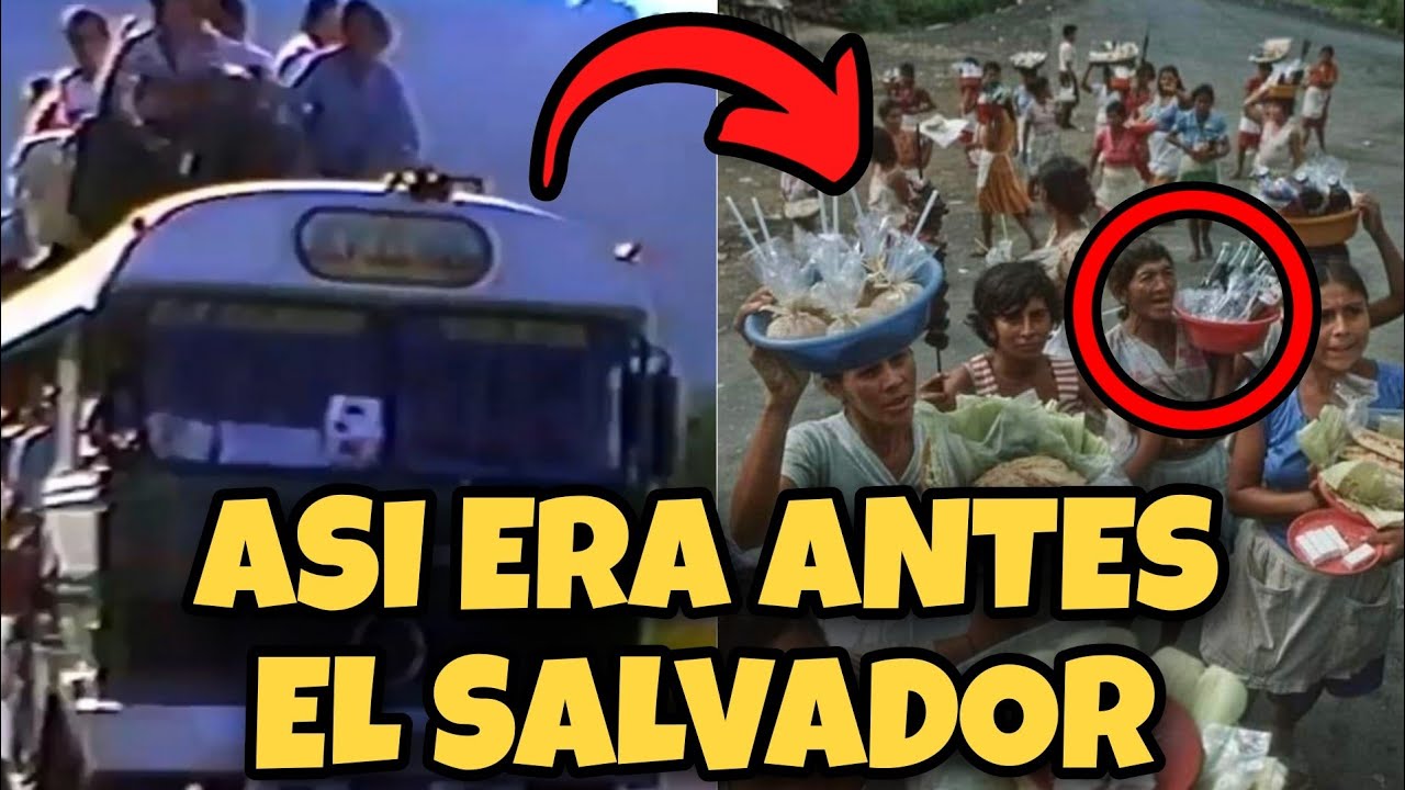 EL SALVADOR EN LOS AÑOS 60 70 Y 80 ASI ERAN LOS BUSES Y LAS VENTAS