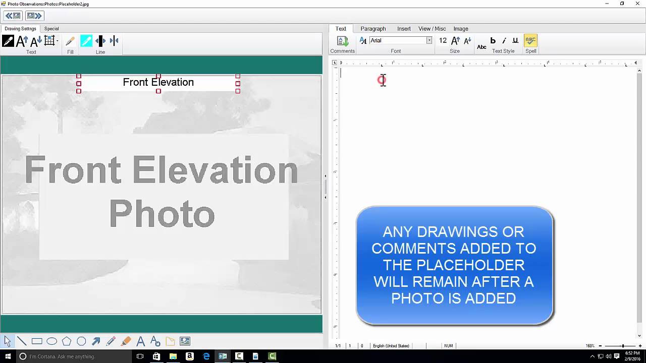 Fast Photo Reports Software Using Photo Placeholders
