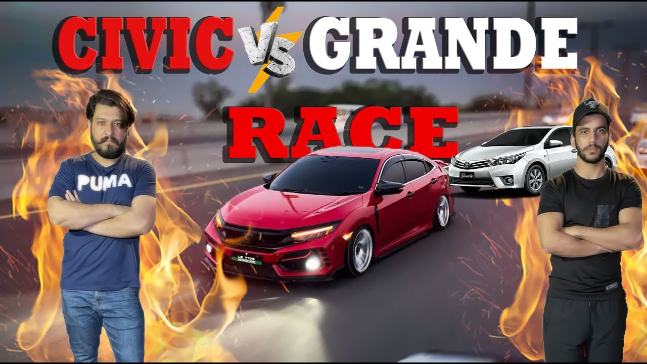 CIVIC VS GRANDE RACE || HONDA CIVIC MODIFIED