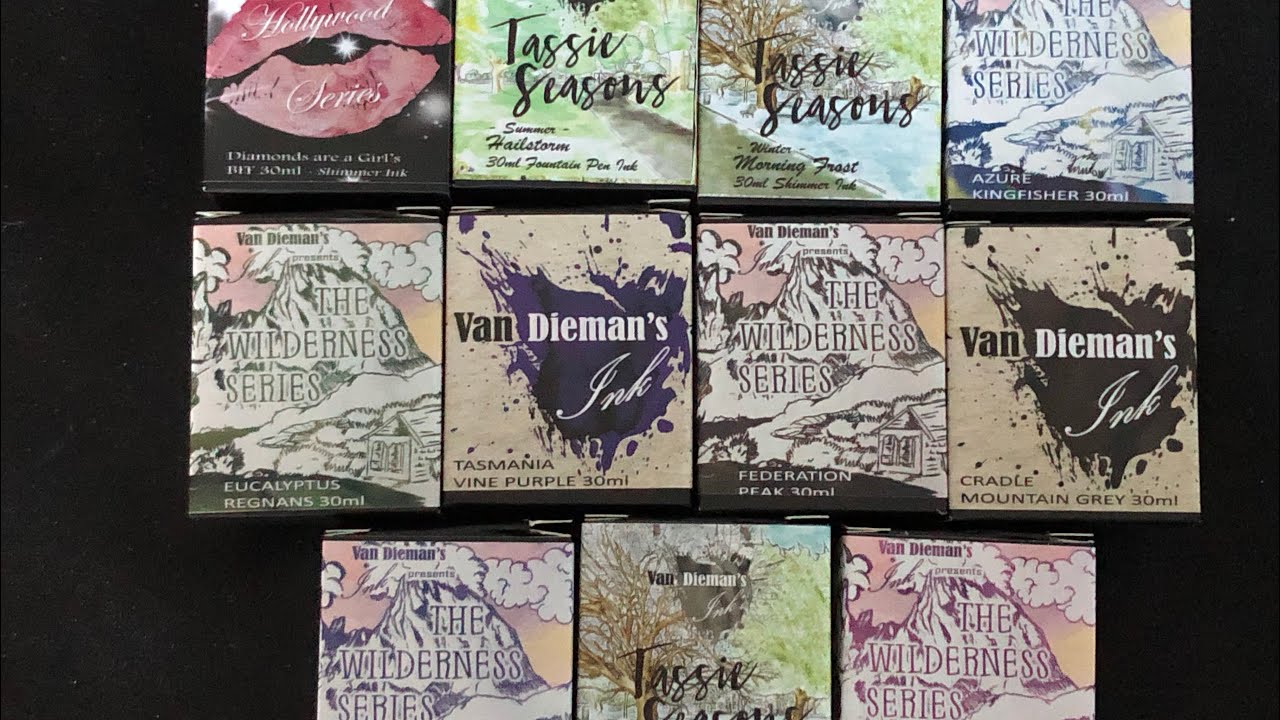 NEW INK DAY - EPIC SWATCH FEST - 17 INKS! 😱 Van Dieman's Inks + Colorverse