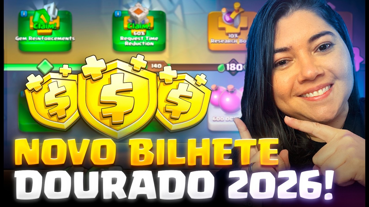 NOVO PASSE DE OURO REWORK! Baús, Novo Ajudante, Tarefas e Recompensas INSANAS no Clash of Clans