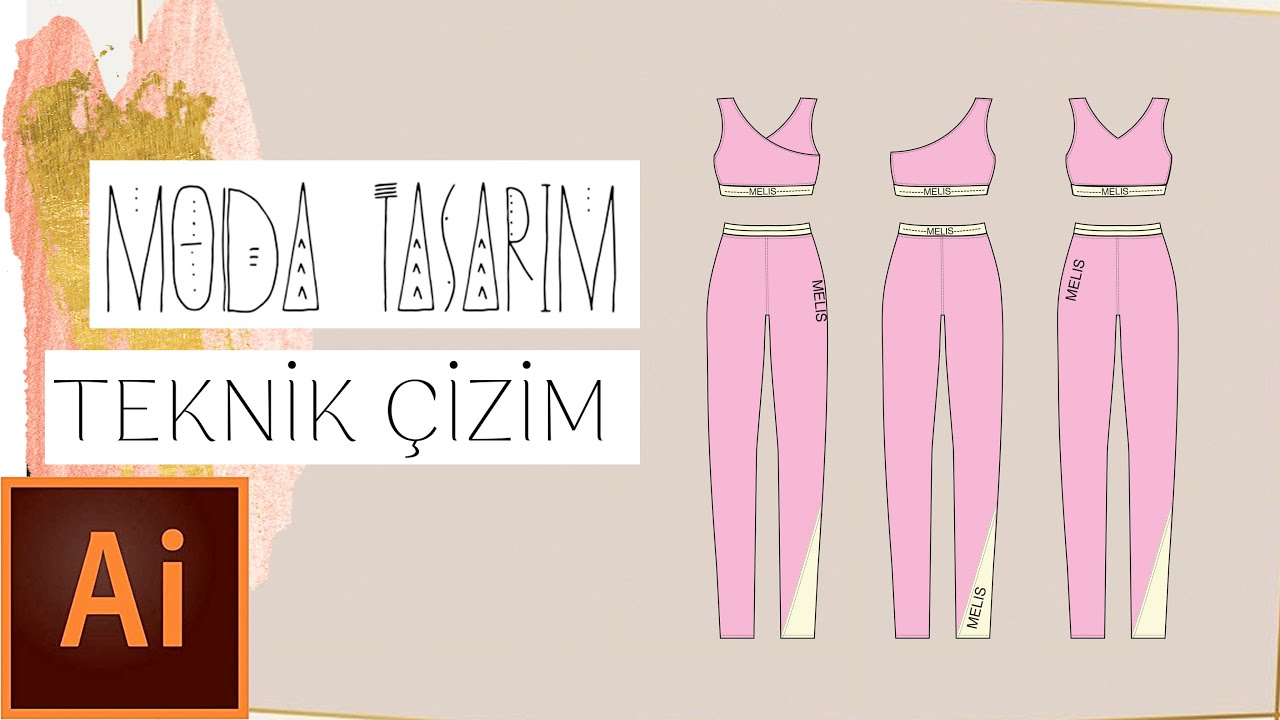 Moda Tasarım | Adobe Illustrator ile Moda Teknik Çizim | Koleksiyon Tasarımı