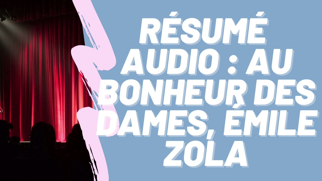 Au Bonheur des Dames en 10 Min - Résumé Audio Chap par Chap - Émile Zola