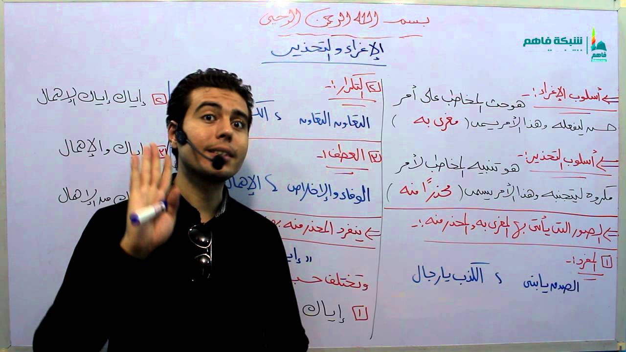 لغتى الخالدة سادس ابتدائى - درس التحذير والاغراء