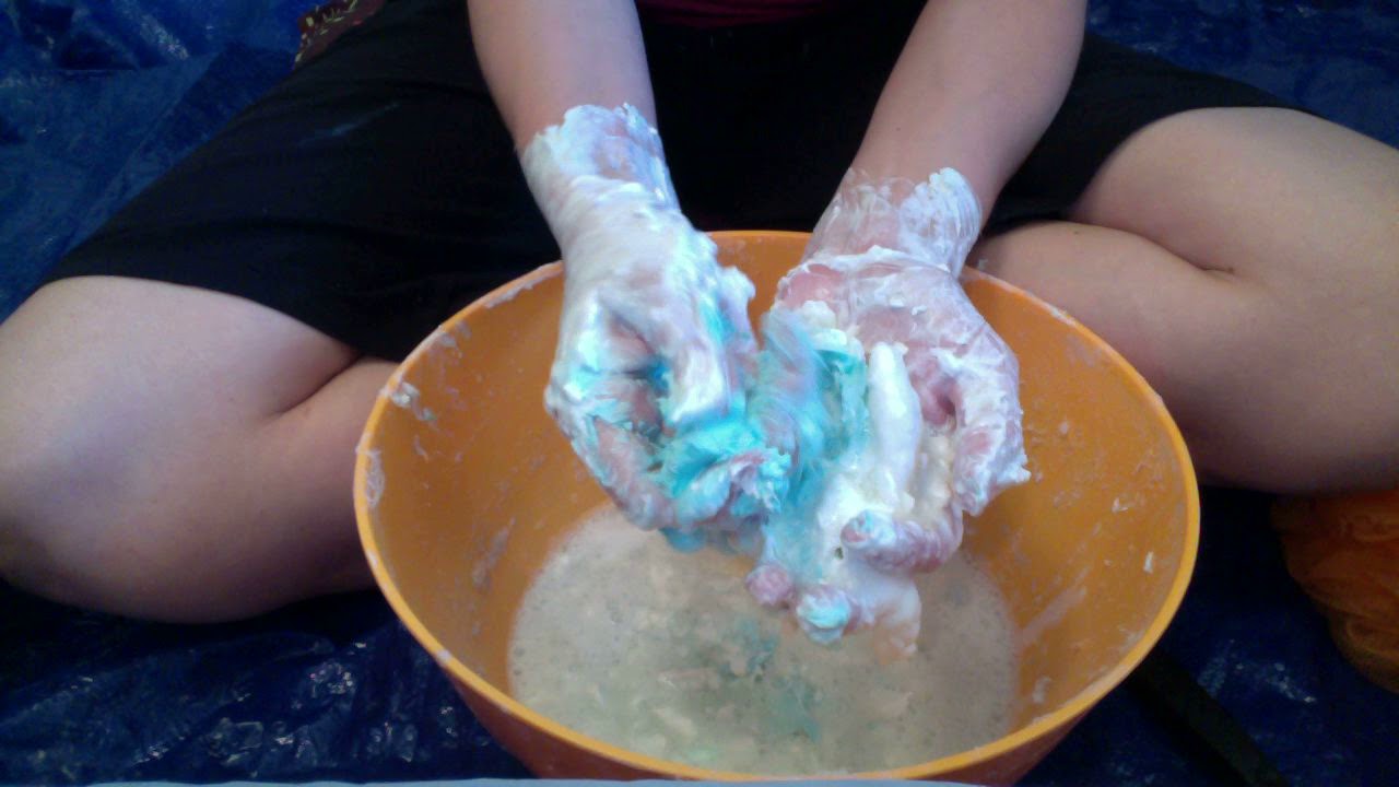 ASMR: 3 Bowls of Mushy Soap, Soapy Sponge Scratching