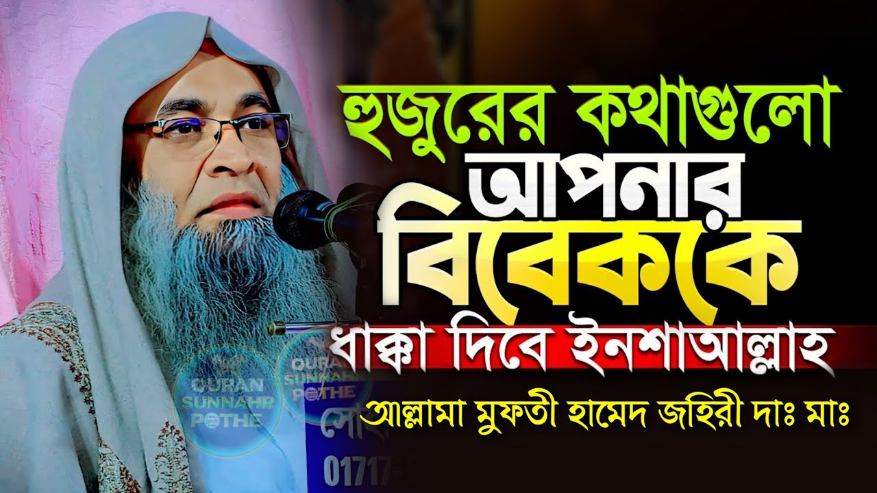 খুব দামী নসিহত | আল্লামা হামেদ জহিরী | mufti hamid zahiri new waz | জীবন পরিবর্তনের ওয়াজ | নতুন ওয়াজ