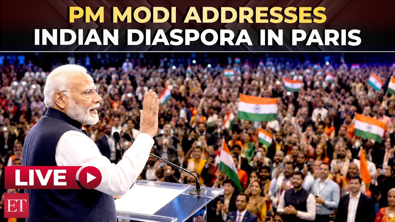 LIVE | Indian community welcomes PM Modi in Paris | Diaspora Programme