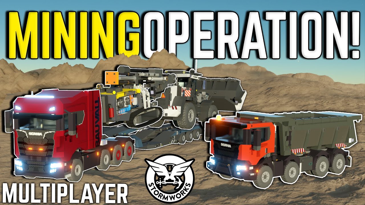 Two IDIOTS Go Mining For ALUMINIUM In Stormworks build and rescue Multiplayer!