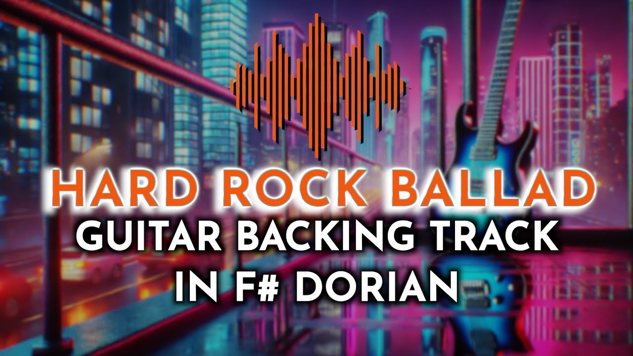 Hard Rock Ballad Guitar Jam Track | F# Dorian Backing Track