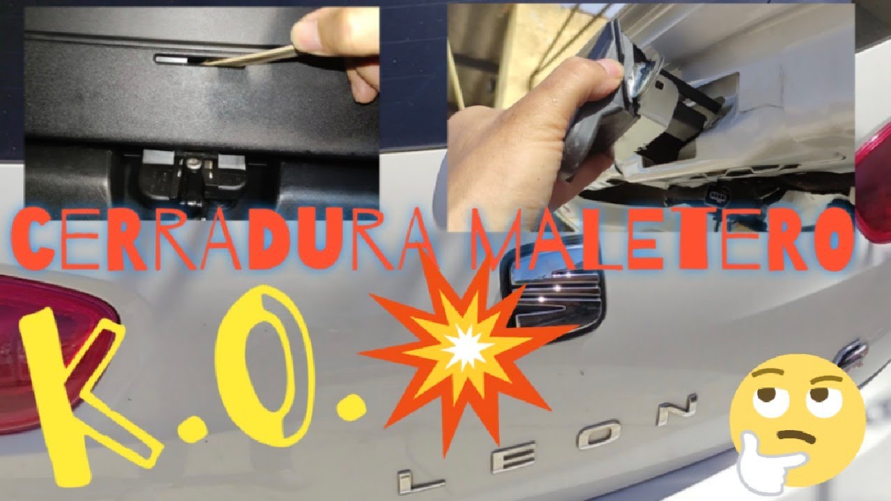 REPARAR CERRADURA MALETERO PRINCIPIANTES SEAT LEON mk2 mk3 Skoda Volkswagen Tutorial 🐱‍🚀🐱‍🚀