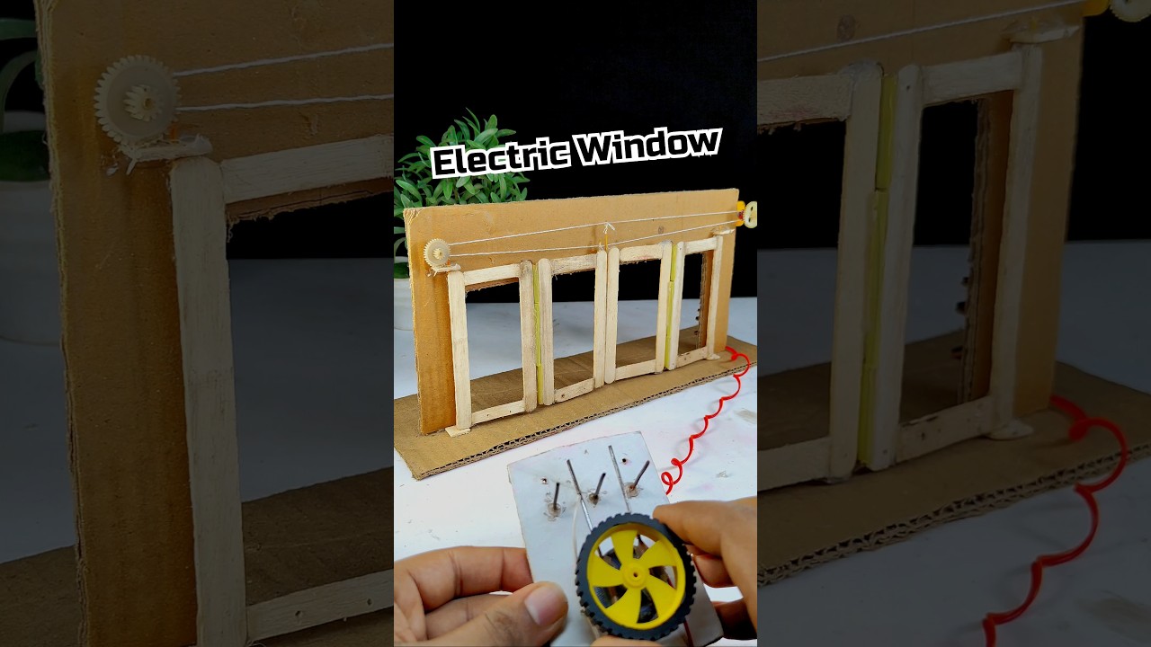 Electric window using dc motor #dcmotor #motor #dcmotorproject