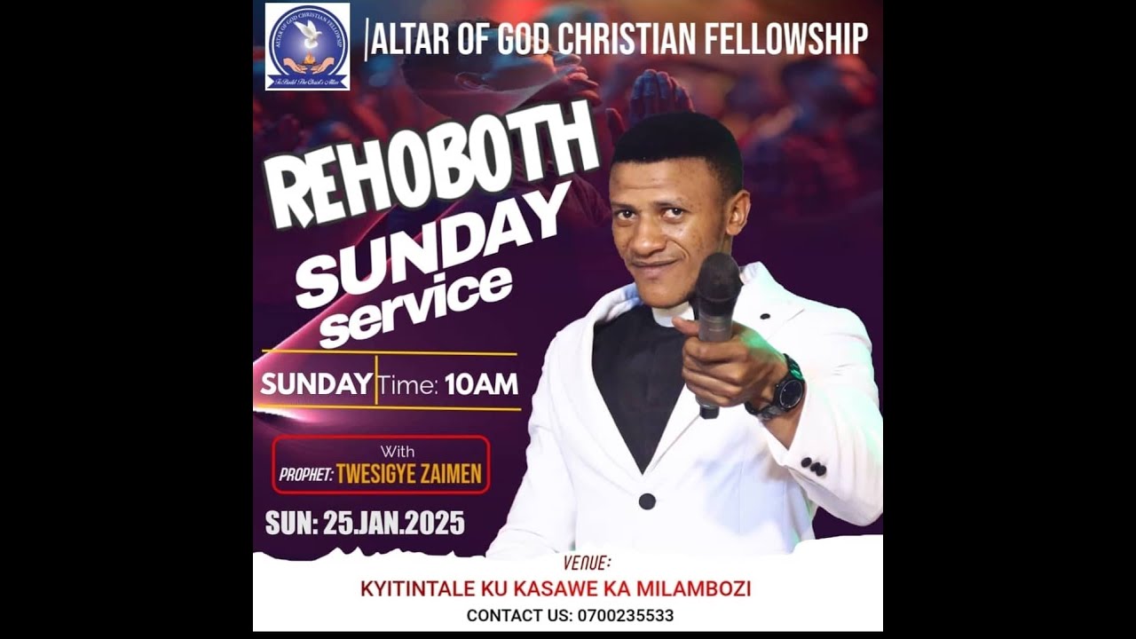 SUNDAY MAIN SERVICE AT ALTAR OF GOD  LIVE ON  25TH/ JANUARY / 2026