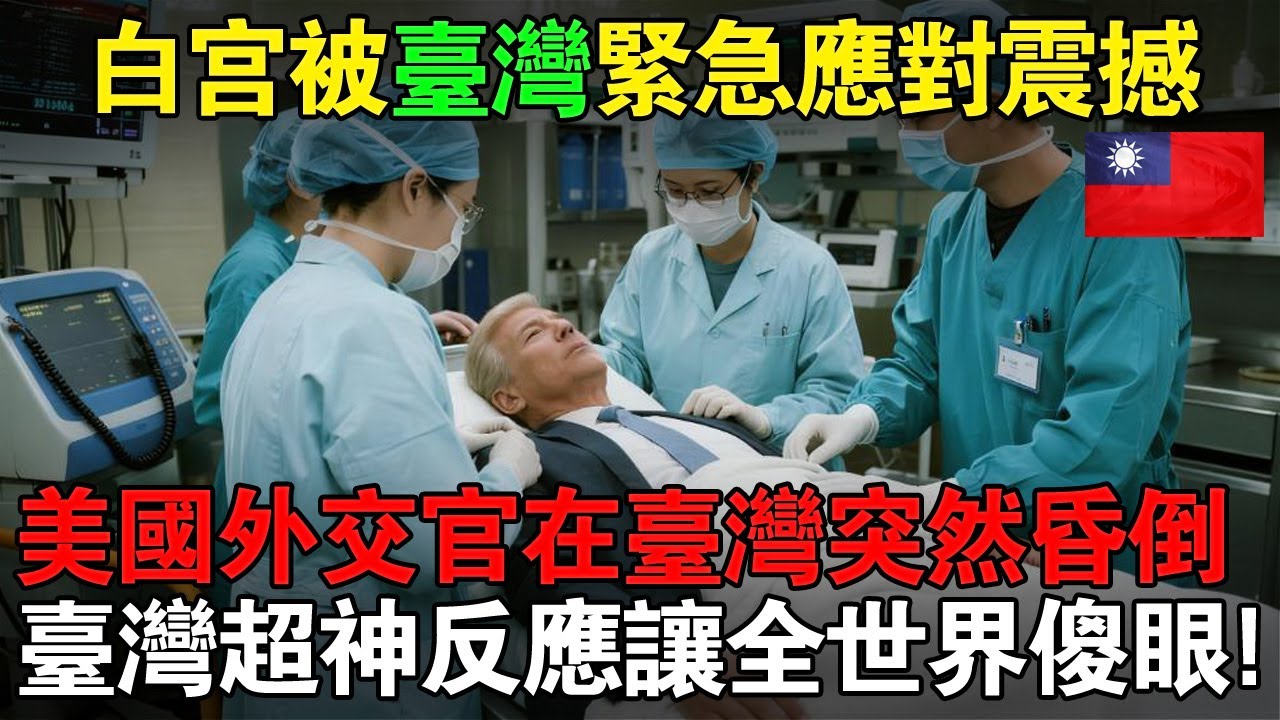 白宮被台灣應對震撼！美國外交官在台灣突然昏倒，台灣秒啟動暖心救援，台灣人反應讓全世界看傻！#taiwan #台灣 #台灣醫療 #台灣故事 #台灣文化 #台灣科技 #台灣經濟