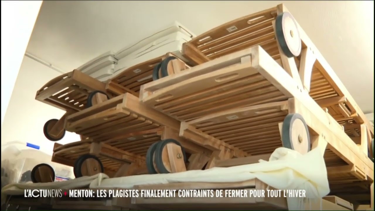 REPORTAGE - LES PLAGISTES DE MENTON DOIVENT QUITTER LE BORD DE MER