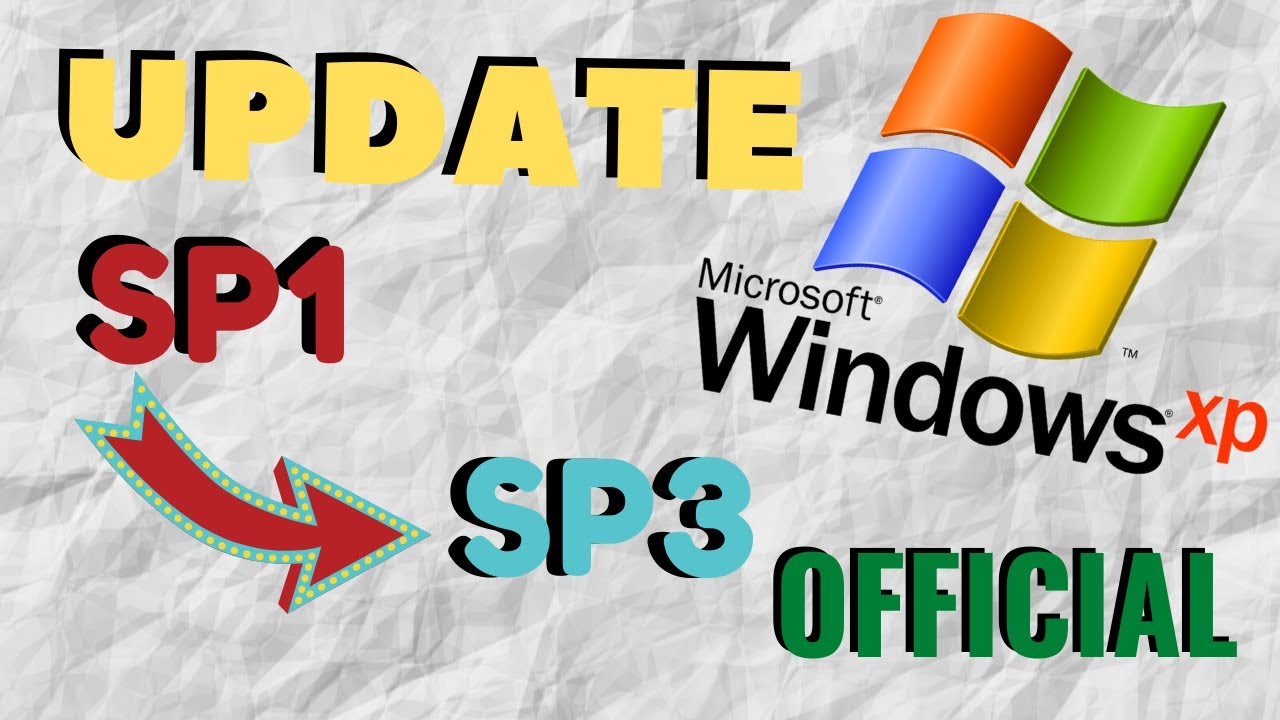 How to install/upgrade Windows XP from SP1 to SP3 officially.
