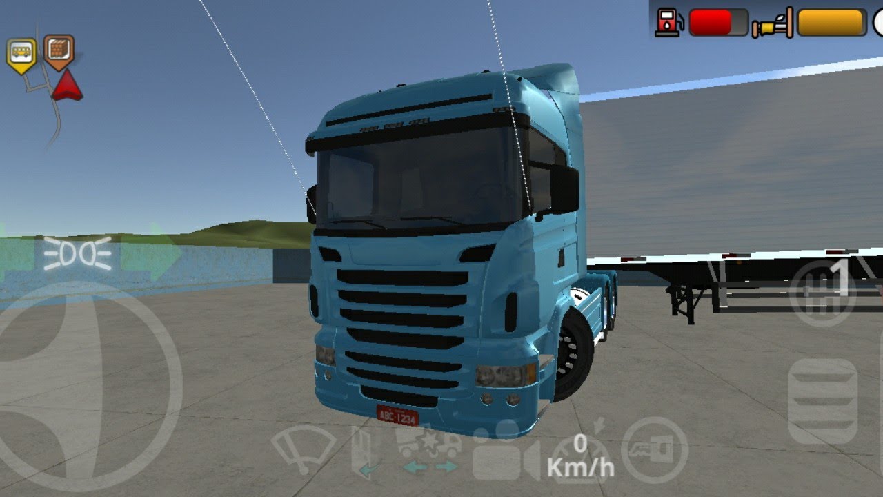 Turnando uma Scania no the road drive