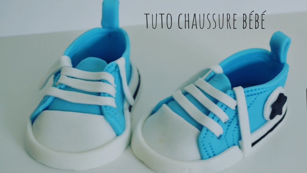 TUTO CHAUSSURE BÉBÉ PÂTE A SUCRE BOY