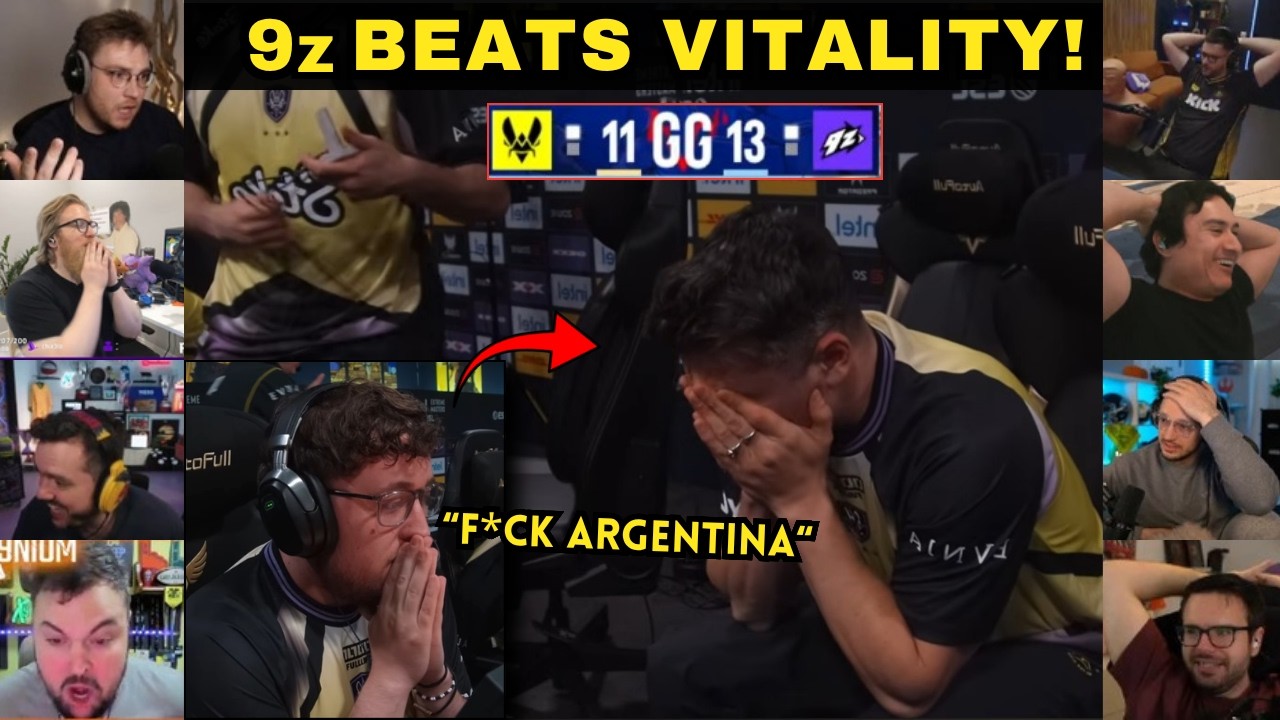 CS2 Streamers React To 9z Beating Vitality Map Picks | IEM Cologne Major