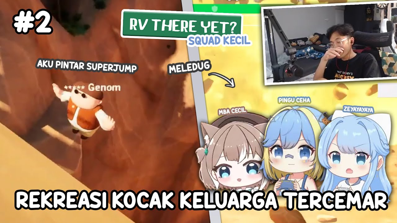 Rekreasi seru keluarga tercemar liburan ke alam liar, Mba Cecil superjump, Tong goreng 🔥
