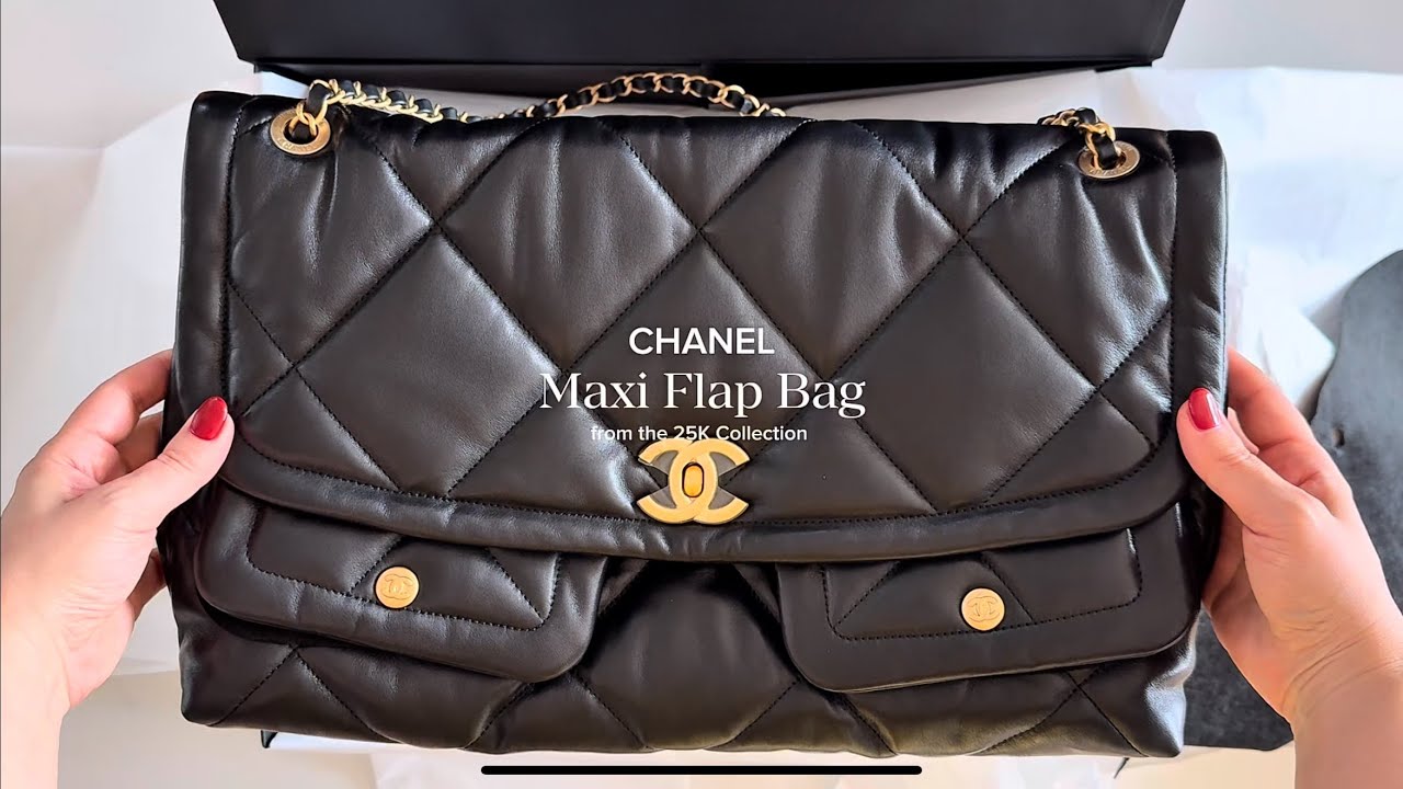 Chanel Maxi Flap Bag from the 25K Collection  @studio.grande 