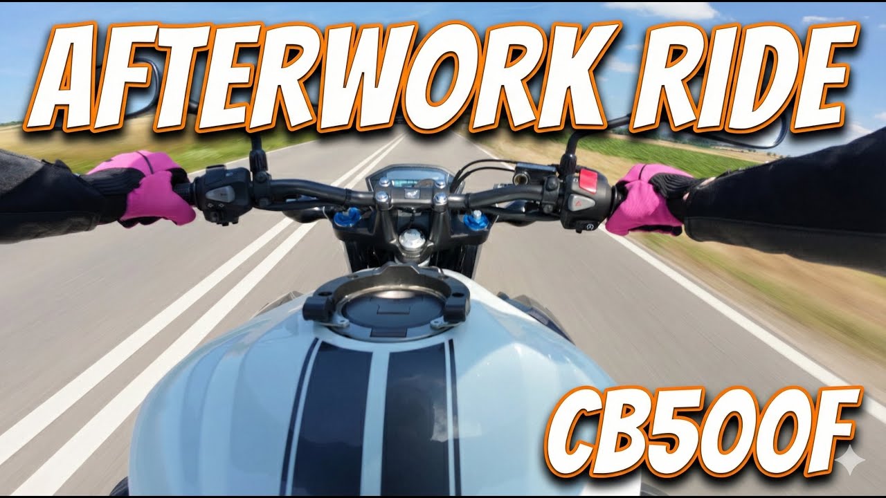 Honda CB500F // Chill Afterwork Ride [4K]