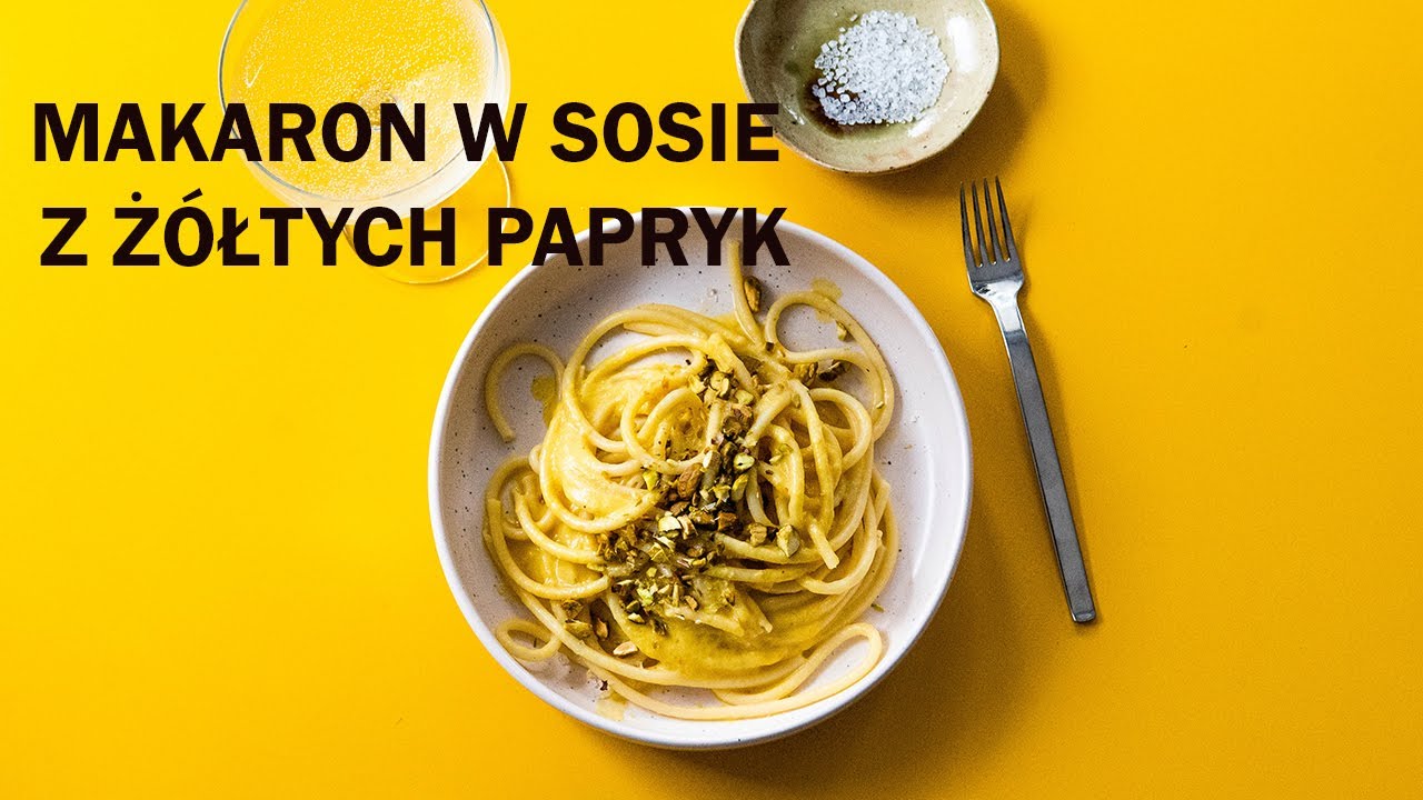 Zachwycający makaron w sosie z żółtej papryki ✨ | Rozkoszny