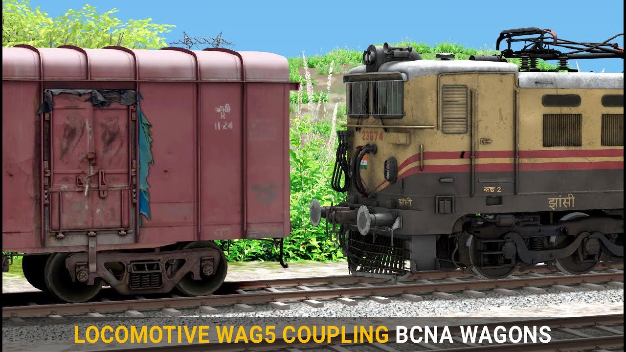 Locomotive Wag5 Coupling on BCNA Wagons | Train Simulator | Engine Coupling | Rail Road Games