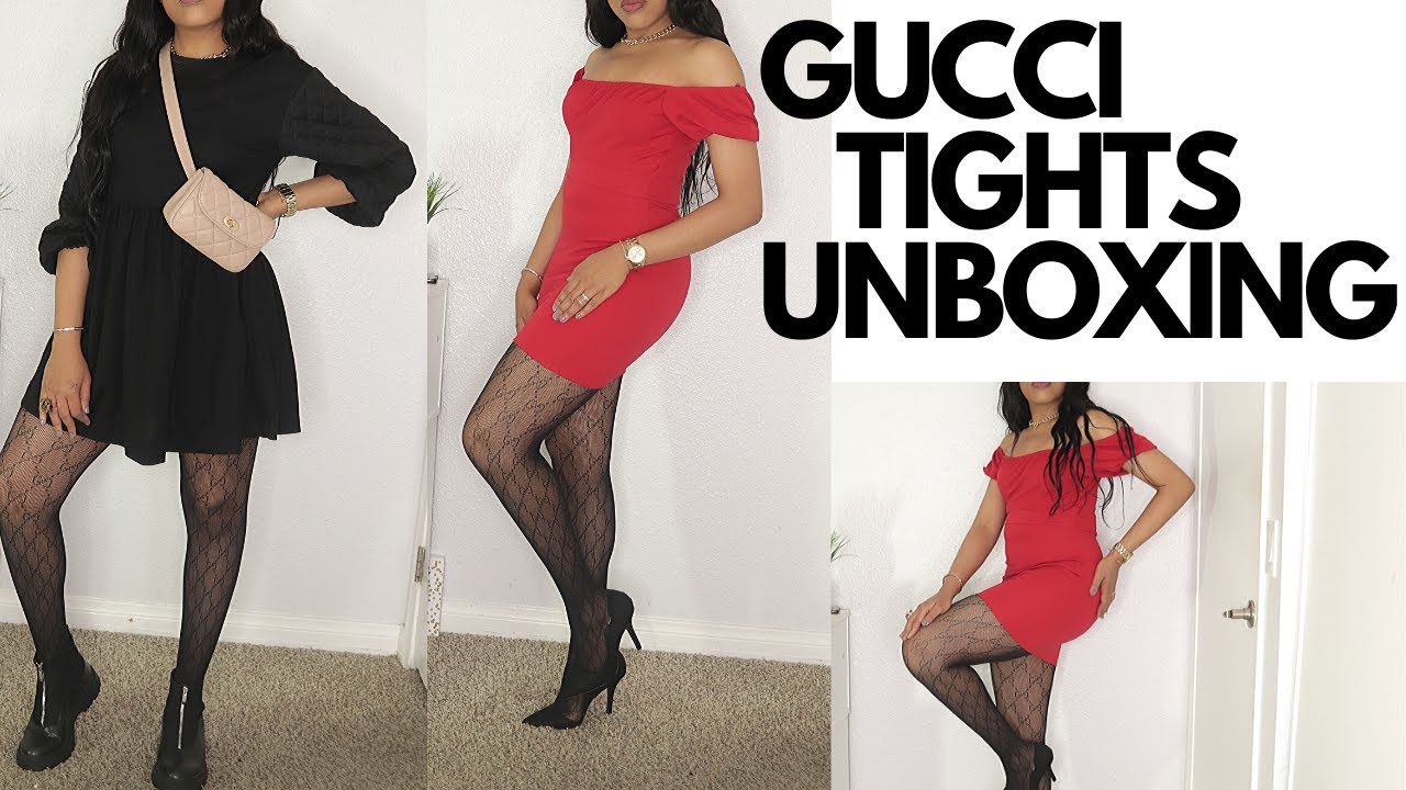 GUCCI LOGO TIGHTS REVIEW|| SIZING , WEAR AND TEAR AND HOW TO STYLE