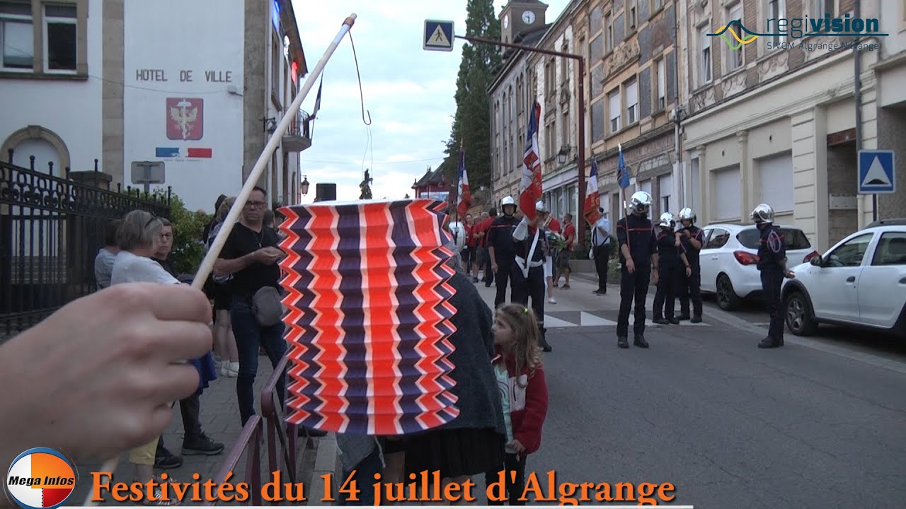 Reportage MégaInfos Régivision : Festivités du 14 juillet d'Algrange