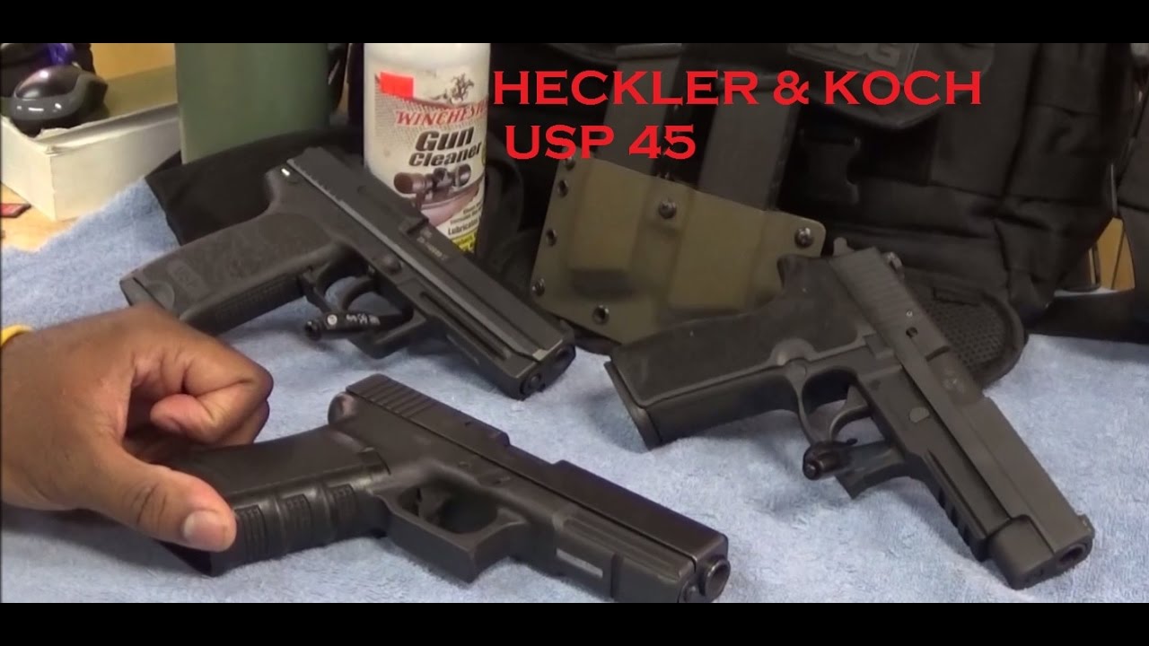 Heckler & Koch USP 45 vs. Sig Sauer P227 vs. Glock 21