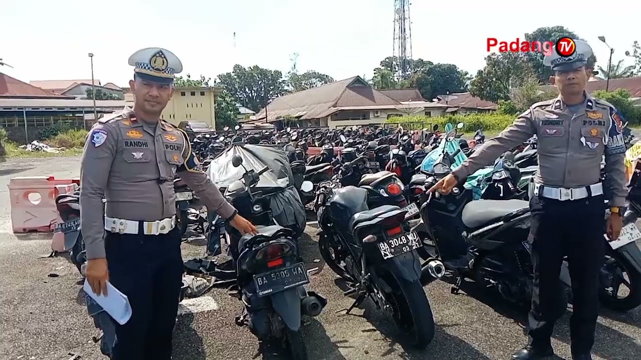 DUA MOTOR TERLIBAT TABRAKAN, BARANG BUKTI DIAMANKAN