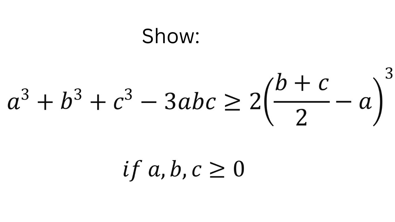 A ridiculously tricky inequality