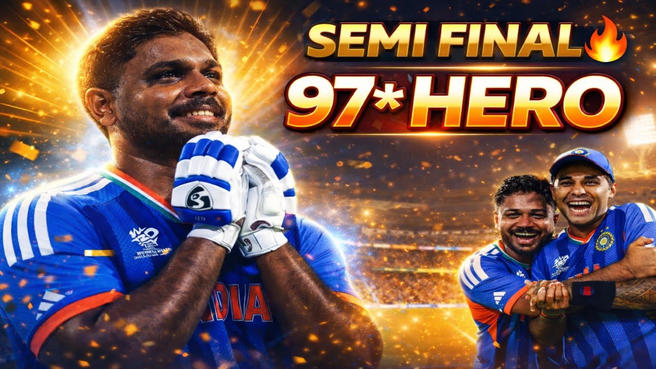 Sanju Samson 97 😳 Historic Chase! India In Semi Final! | INDvWI Match Review