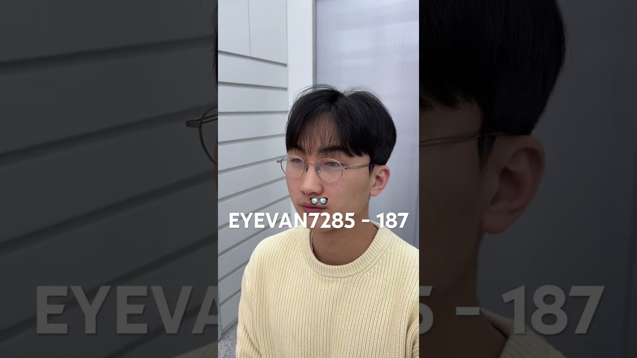 #Eyevan7285 #아이반7285 #187 ✌🏻 #트윈템플 #안경