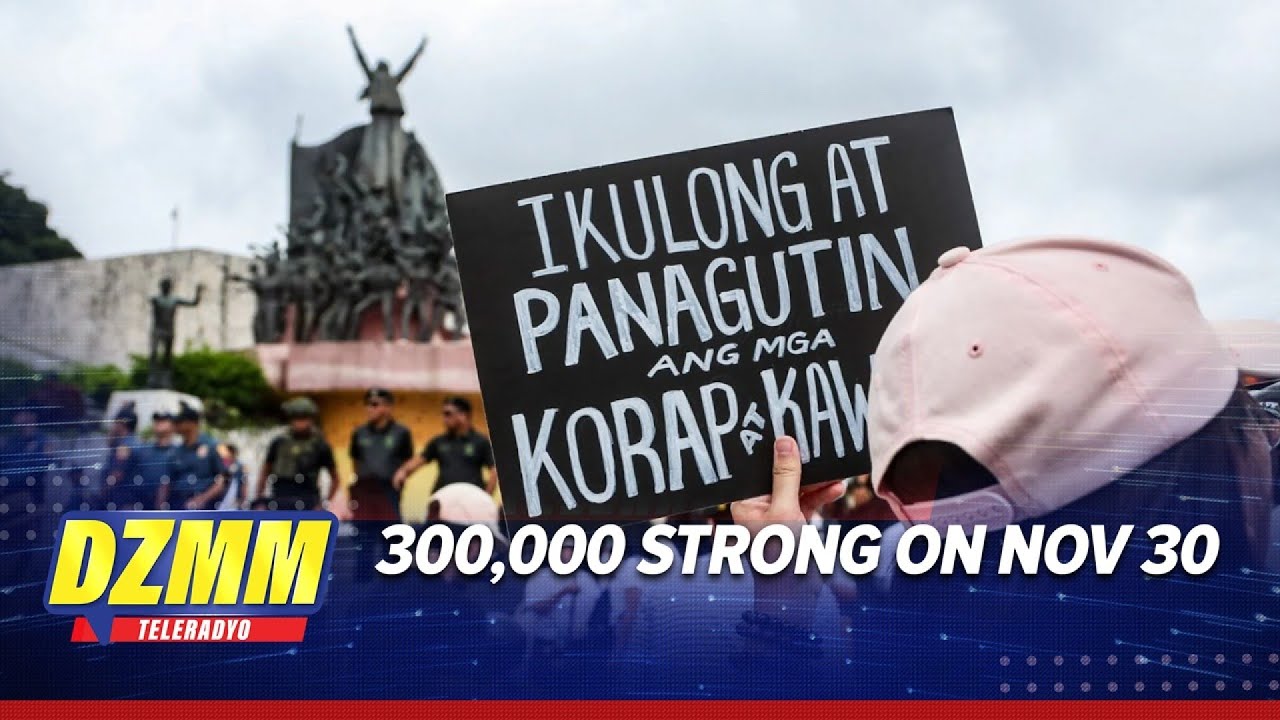 300,000 expected to join Nov 30 EDSA rally - PNP | DZMM TeleRadyo