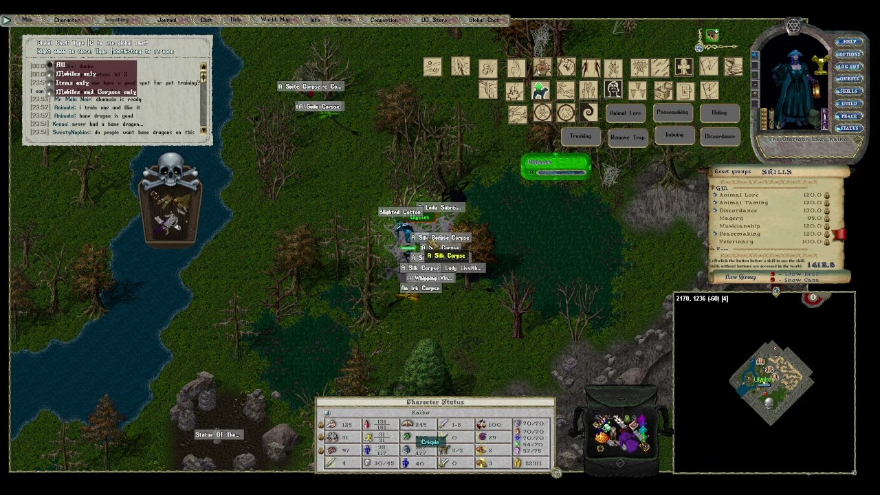 UO Alive: Farming Gold at the Twisted Weald Silk Spiders using a pet