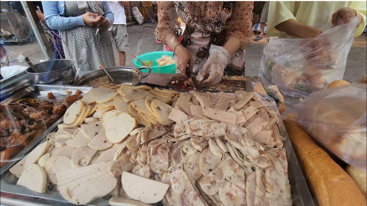 popular bread street food sell amazing yummy- asmr mukbang lka