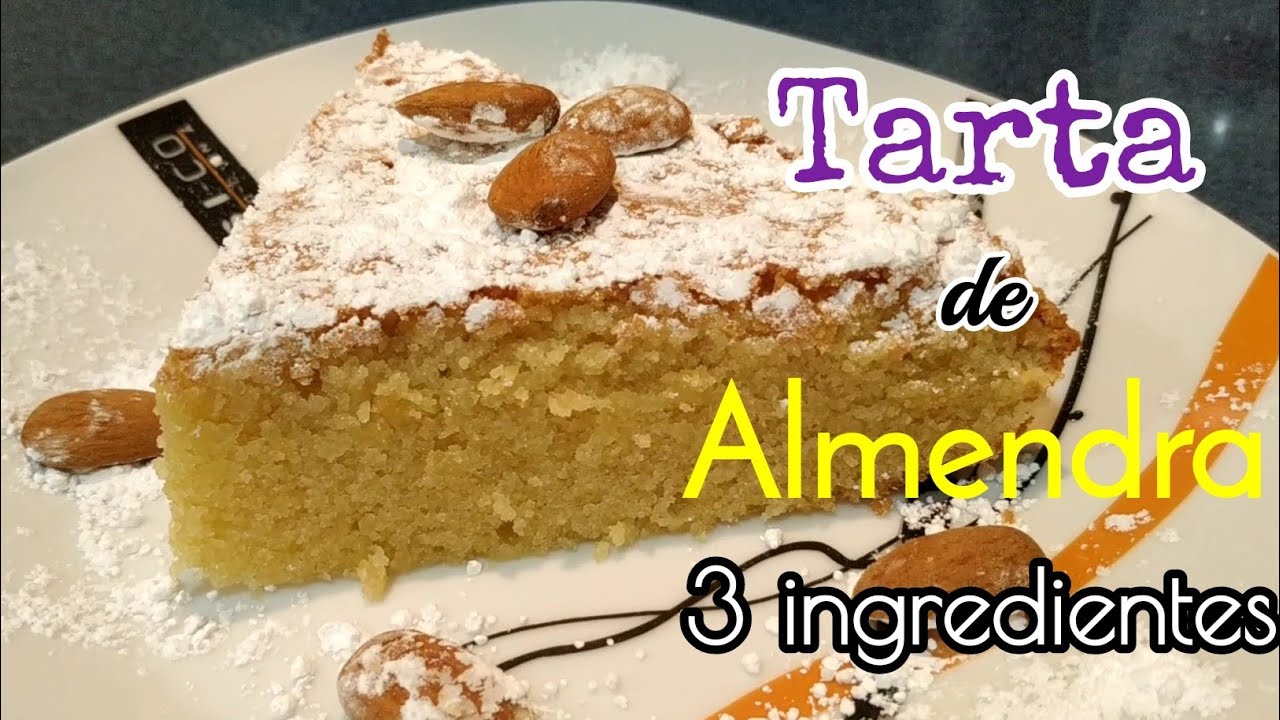 Tarta de almendras ¡¡ Solo tres ingredientes !! 😳😳😳